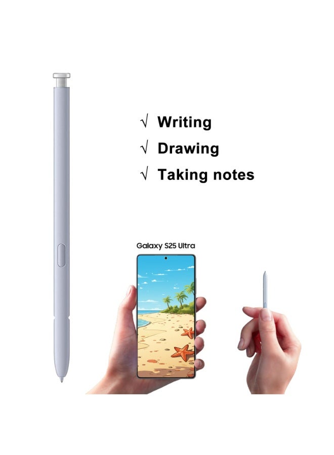 Galaxy S25 Ultra S Pen استبدال ل Samsung Galaxy S25 Ultra Stylus Pen,S25 Ultra Pen استبدال ل Samsung Galaxy S25 Ultra 5G 6.9 في جميع الإصدارات S Pen,EJ-PS938BBEGUJ (الفضة الخفيفة) - Image 4